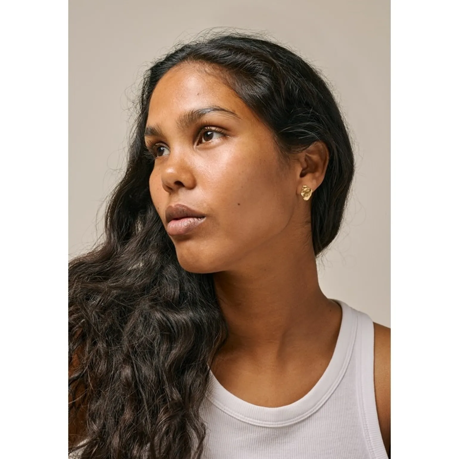 Enamel - Maia Small Ohrringe in vergoldete silber