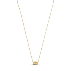 Enamel - MOM Statement-Halskette in vergoldete silber