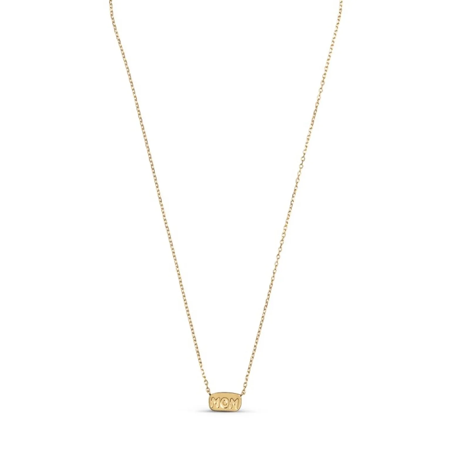 Enamel - MOM Statement-Halskette in vergoldete silber