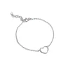 Enamel - Organic Heart armband in silber m Herz
