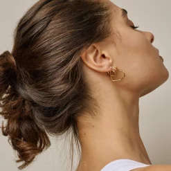 Enamel - Organic Heart Small in vergoldete silber mit Herz