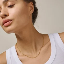 Enamel - Schlichte Charm-Kette in vergoldete für Charm