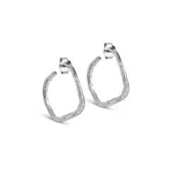 Enamel - Sway Hoops i silber