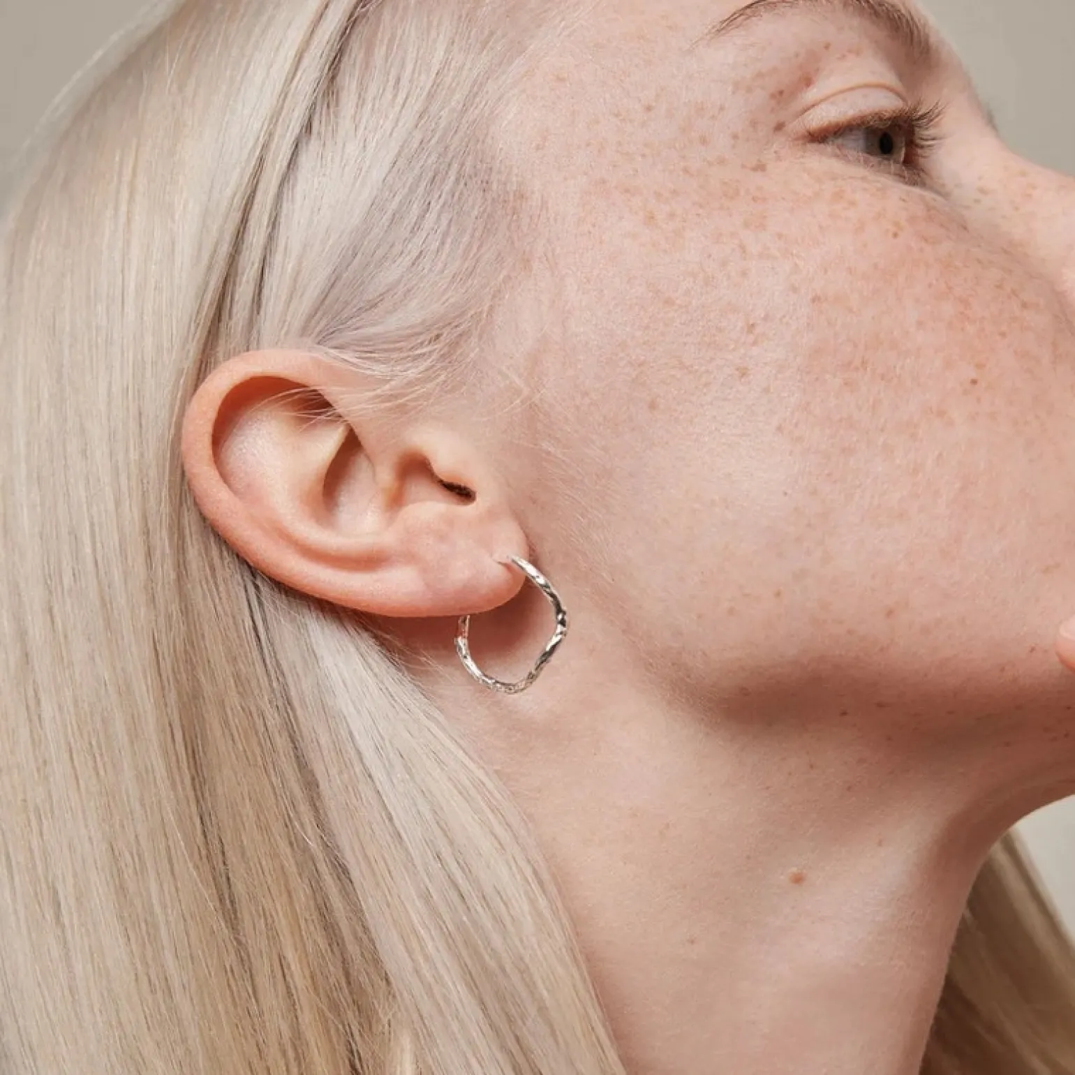 Enamel - Sway Hoops i silber