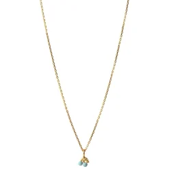 Enamel Blue vergoldete silber- Cherry Icy Halskette in **