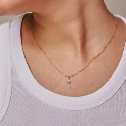 Enamel Blue vergoldete silber- Cherry Icy Halskette in **