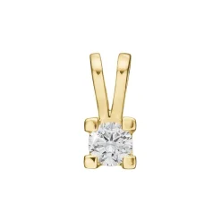 Eternity Anhänger aus 14 kt. Gold 0,05 - 0,50 ct mit 4 Griffen