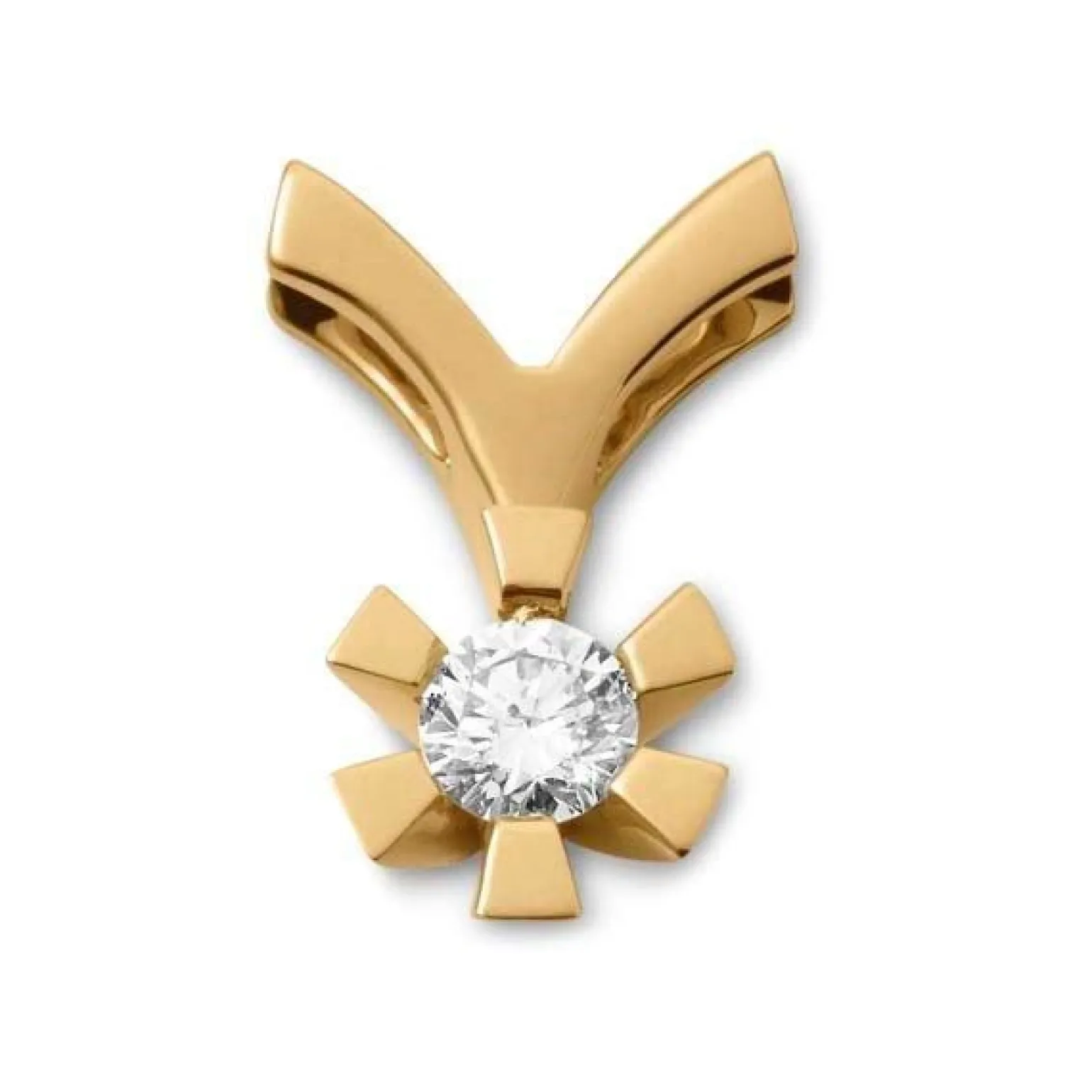 Eternity Diamantanhänger in 14-karätigem Gold mit 0,05 - 0,50 kt