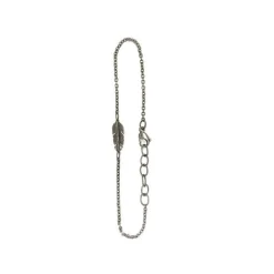 Federarmband aus oxidiertem silber - MINI