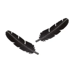 Federnieten aus schwarzem Silber