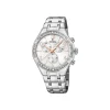 Festina - Boyfriend Collection Damenuhr aus Silber mit rosa Details