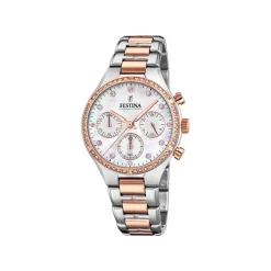 Festina - Boyfriend Kollektion in zweifarbigem Roségold doppelt