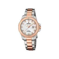 Festina - LADY'S SPORT Damenuhr in rosa Bi-Color mit silber Zifferblatt