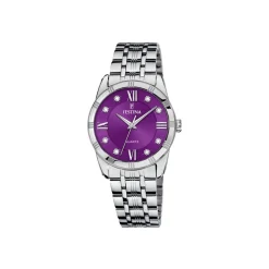 Festina - MADEMOISELLE Damenuhr aus Stahl mit lila Zifferblatt