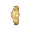 Festina - SWISS MADE Damenuhr in Gold doppelt mit goldenem Zifferblatt
