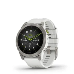 GARMIN - Epix (Sapphire) Gen 2 in weißem Titan mit Silikonarmband