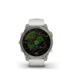 GARMIN - Epix (Sapphire) Gen 2 in weißem Titan mit Silikonarmband