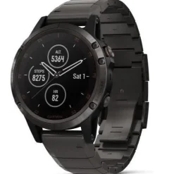 Garmin - Fenix 5 plus Sapphire DLC Titanband