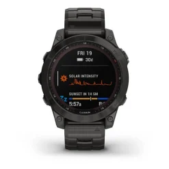 GARMIN - Fenix 7 Sapphire Solar mit DLC-Titan und Titanarmband