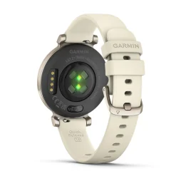 Garmin - Lily 2 Smartwatch in Creme Gold mit Kokosnuss Silikonarmband