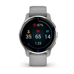 GARMIN - Venu 2 Plus, GPS, Powder Gray + Passivierte Smartwatch