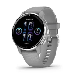 GARMIN - Venu 2 Plus, GPS, Powder Gray + Passivierte Smartwatch