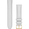 Garmin Uhrenarmband - Schnellverschluss 20mm. weißes Leder mit Gold.
