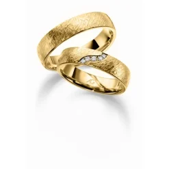 Gerstner - Eheringe aus 9-14kt. Gold mit 5 Brillanten