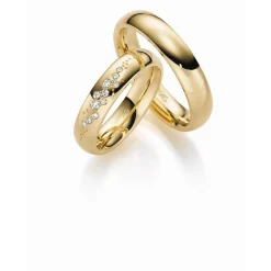 Gerstner - Eheringe aus 9-14kt. Gold mit 11 Brillanten