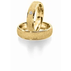 Gerstner - Eheringe aus 9-14kt. Gold mit 0,03ct.