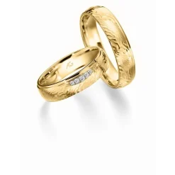 Gerstner - Eheringe aus 9-14kt. Gold mit 0,036ct.
