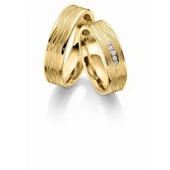 Gerstner - Eheringe aus 9-14kt. Gold mit 0,034ct.