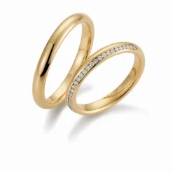 Gerstner - Trauringe aus 9-14kt. Roségold mit 28 Brillanten