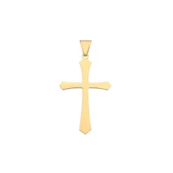 Goldanhänger mit Kreuz aus 8-14 Karat - Medium