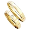 Goldringe in 8 oder 14 kt - 0,02 in Beschädigung - Glänzende Oberfläche