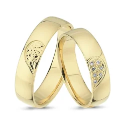 Goldringe von 8-14 Karat - 7 Diamanten von insgesamt 0,05 kt.