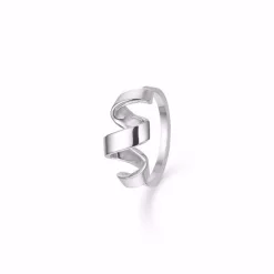 Guld og sølv design - gedrehter Silberring