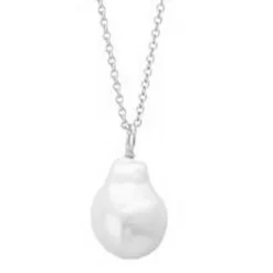 Heiring Anhänger mit weißer barocker Süßwasserperle