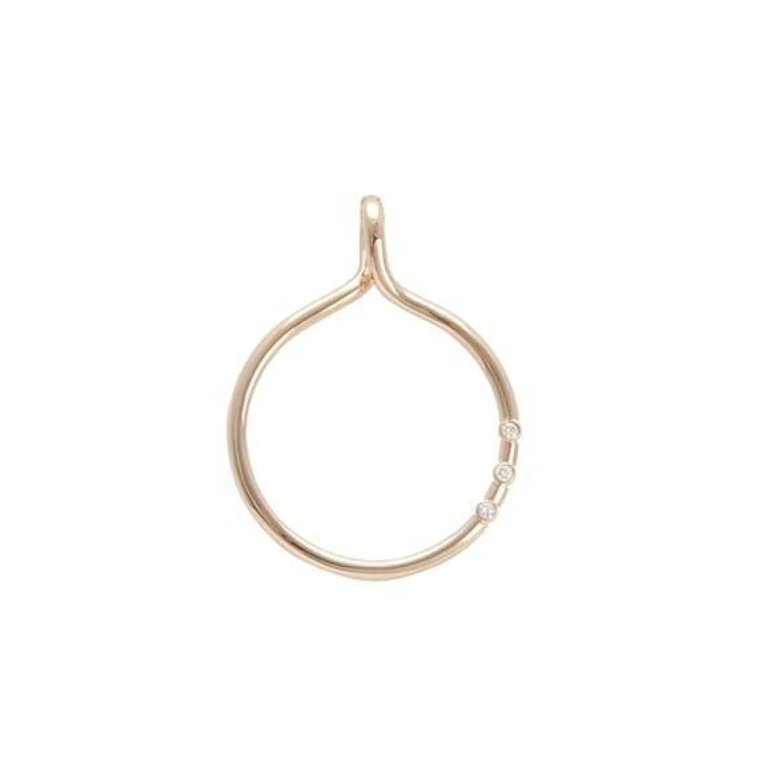 HEIRING Dreamcatcher Anhänger aus 14 Karat Gold 3x0,02 ct.