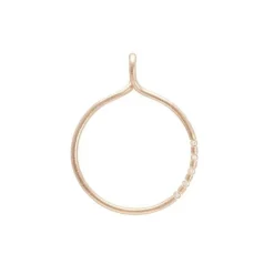 HEIRING Dreamcatcher Anhänger aus 14 Karat Gold mit 5 x 0,02 Karat Diamanten