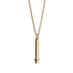 HEIRING You and Me Anhänger aus vergoldetem Stahl silber