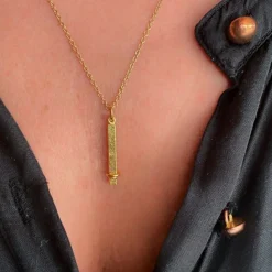 HEIRING You and Me Anhänger aus vergoldetem Stahl silber