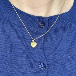 Herzanhänger aus 14-karätigem Gold – Größe auswählen