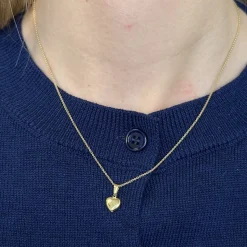 Herzanhänger aus 14-karätigem Gold – Größe auswählen