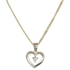 Herzanhänger aus 8kt. Gold mit Zirkon