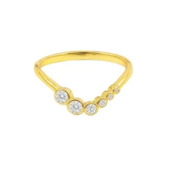 Hultquist - Ringer ring aus vergoldetem silber - Größe 55**