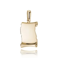 Id-Roll oder Kadaverzeichen in 8-14 kt. Gold, groß 18x23