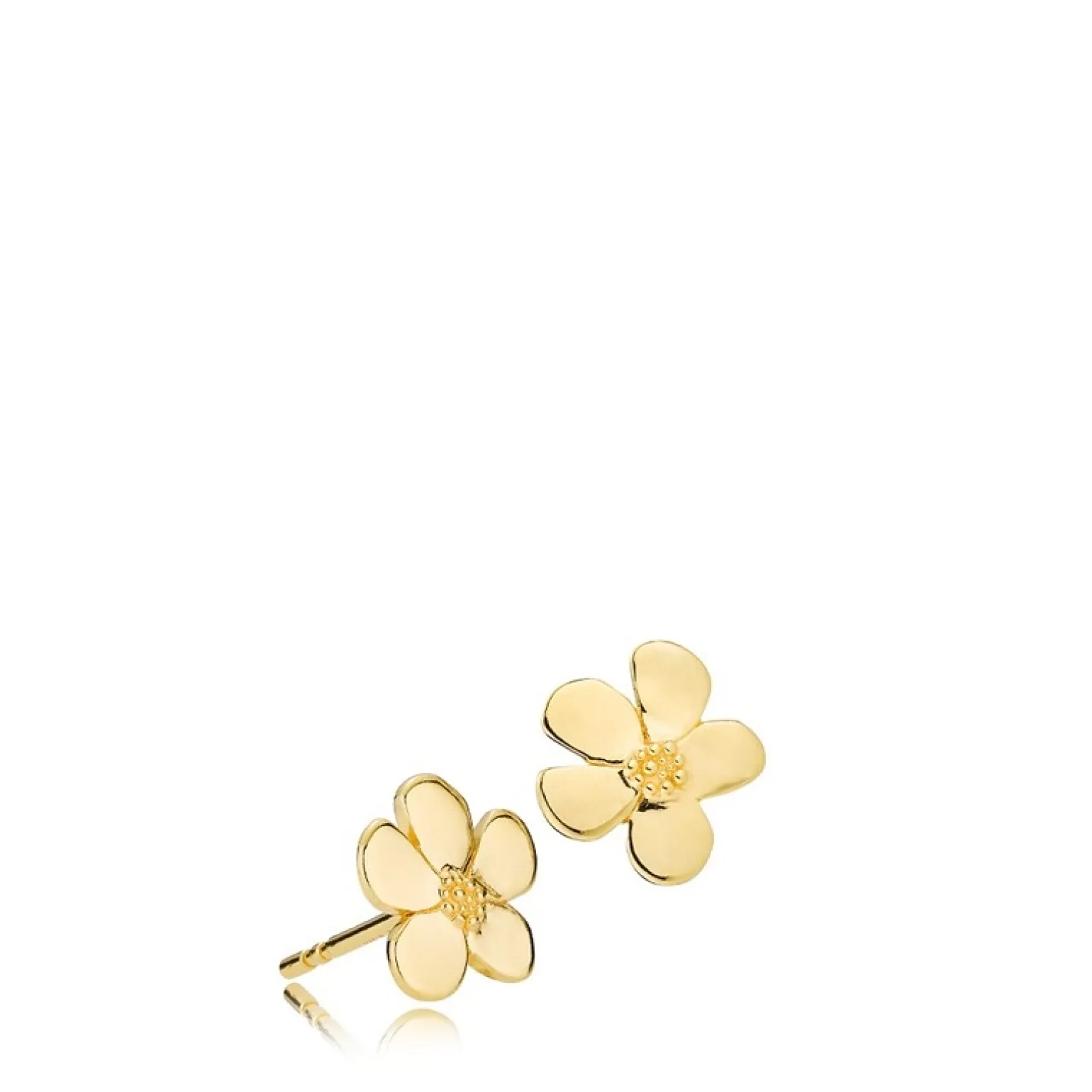 Izabel Camille - Stiefmütterchen-Ohrstecker in vergoldete silber