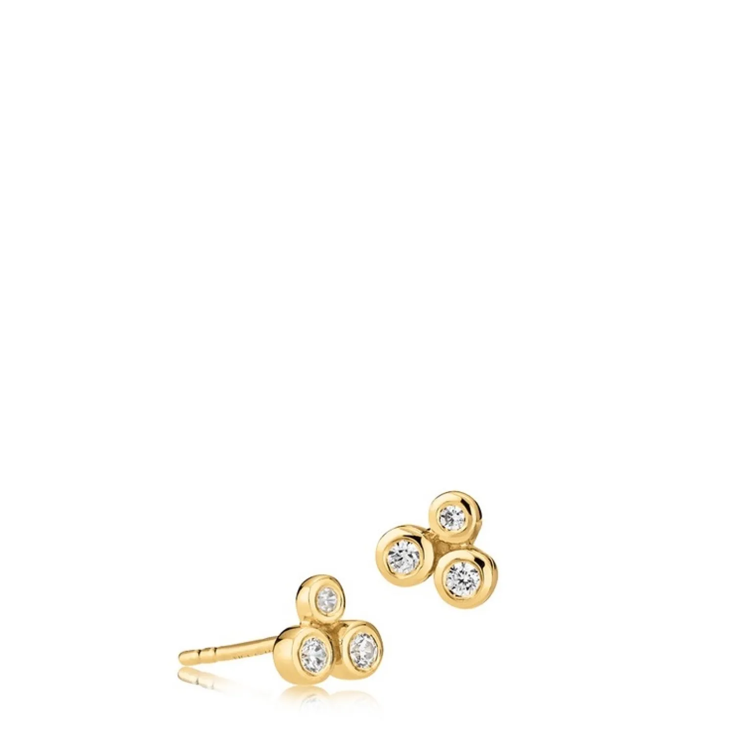 Izabel Camille - Vera Ohrstecker vergoldete m. zirkonia