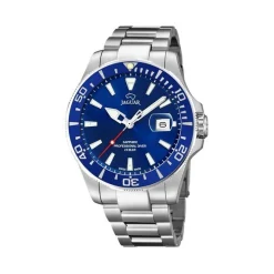 Jaguar - Herren Pro Diver in Silber mit blauem Zifferblatt